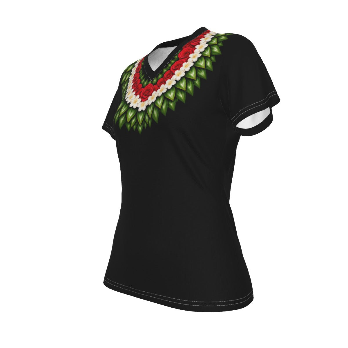 Royal Double Lei Tee Black