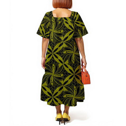 Tapa Mumu Dress Green
