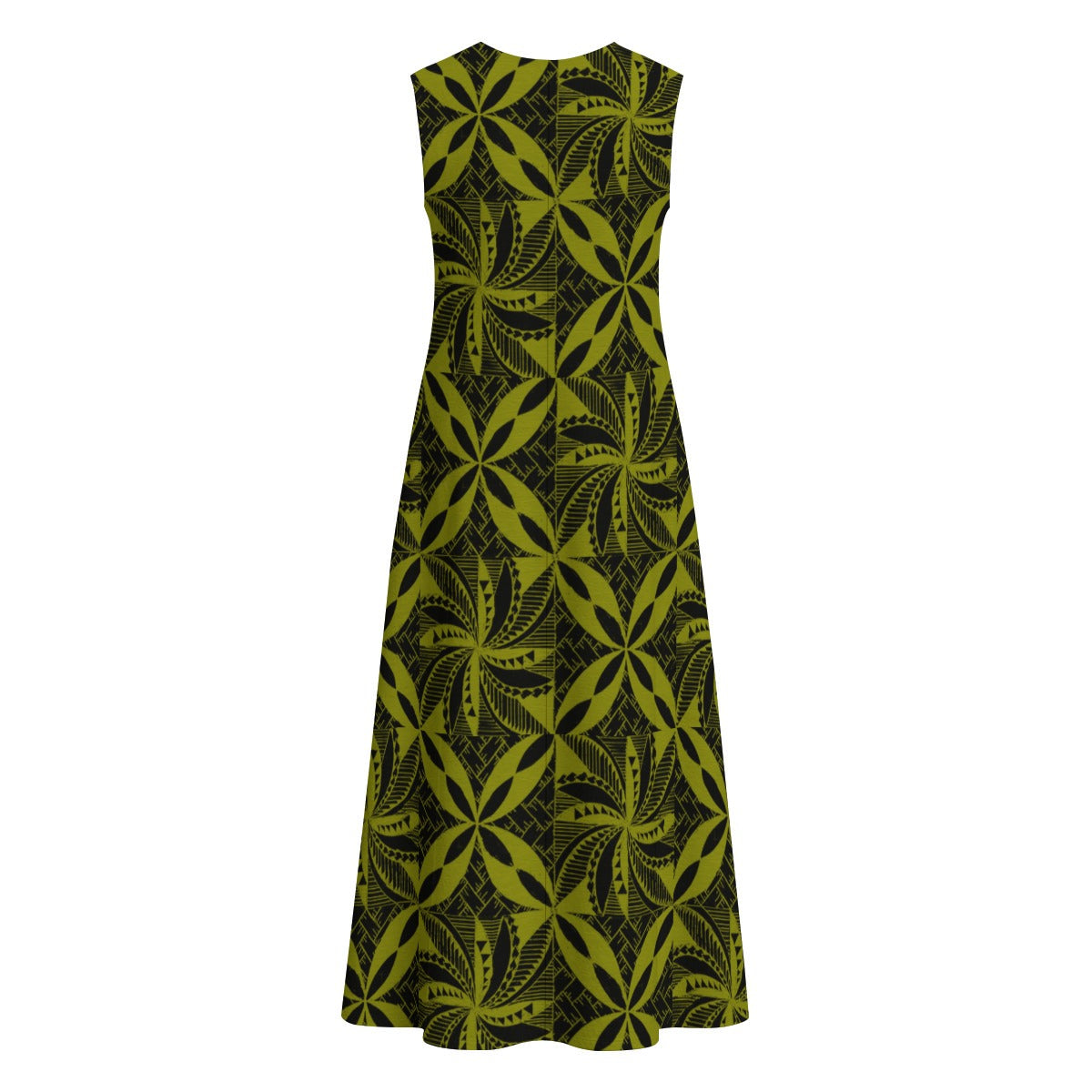 Tapa Dress Sleeveless with Pocket Green