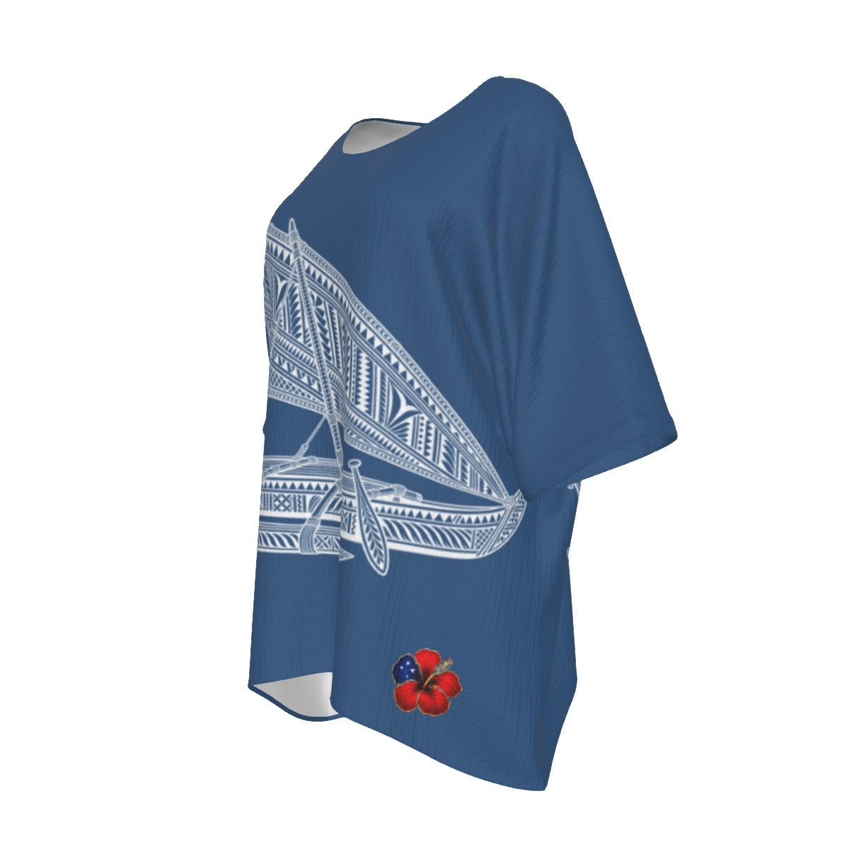 Va'a Tatau Tunic Tee Blue