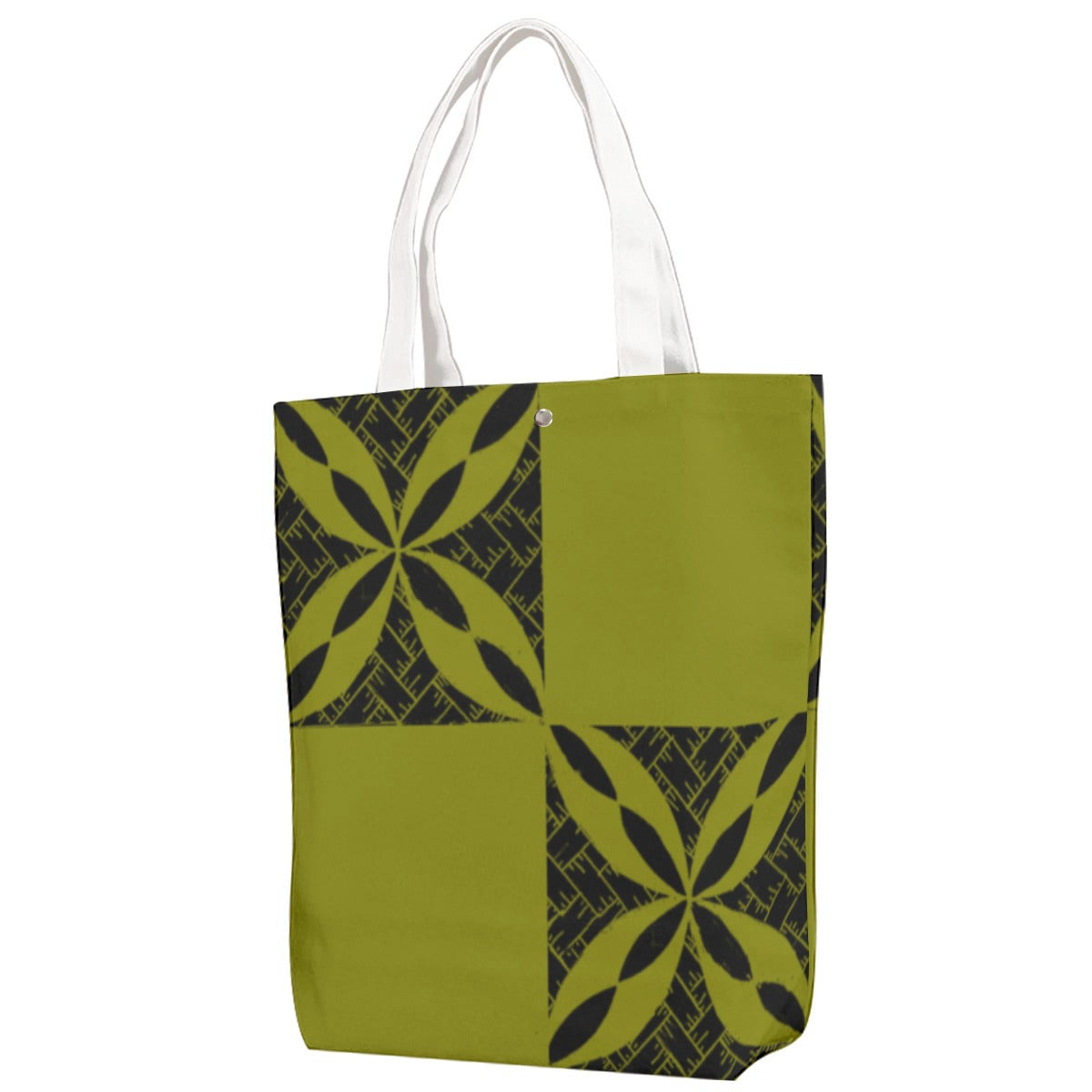 Tapa Checkered Tote Green