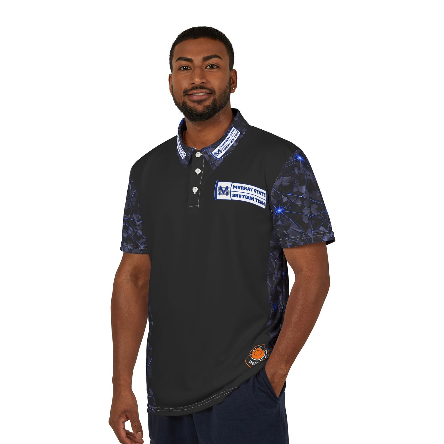 Murray State ShatterPoint on Black Polo