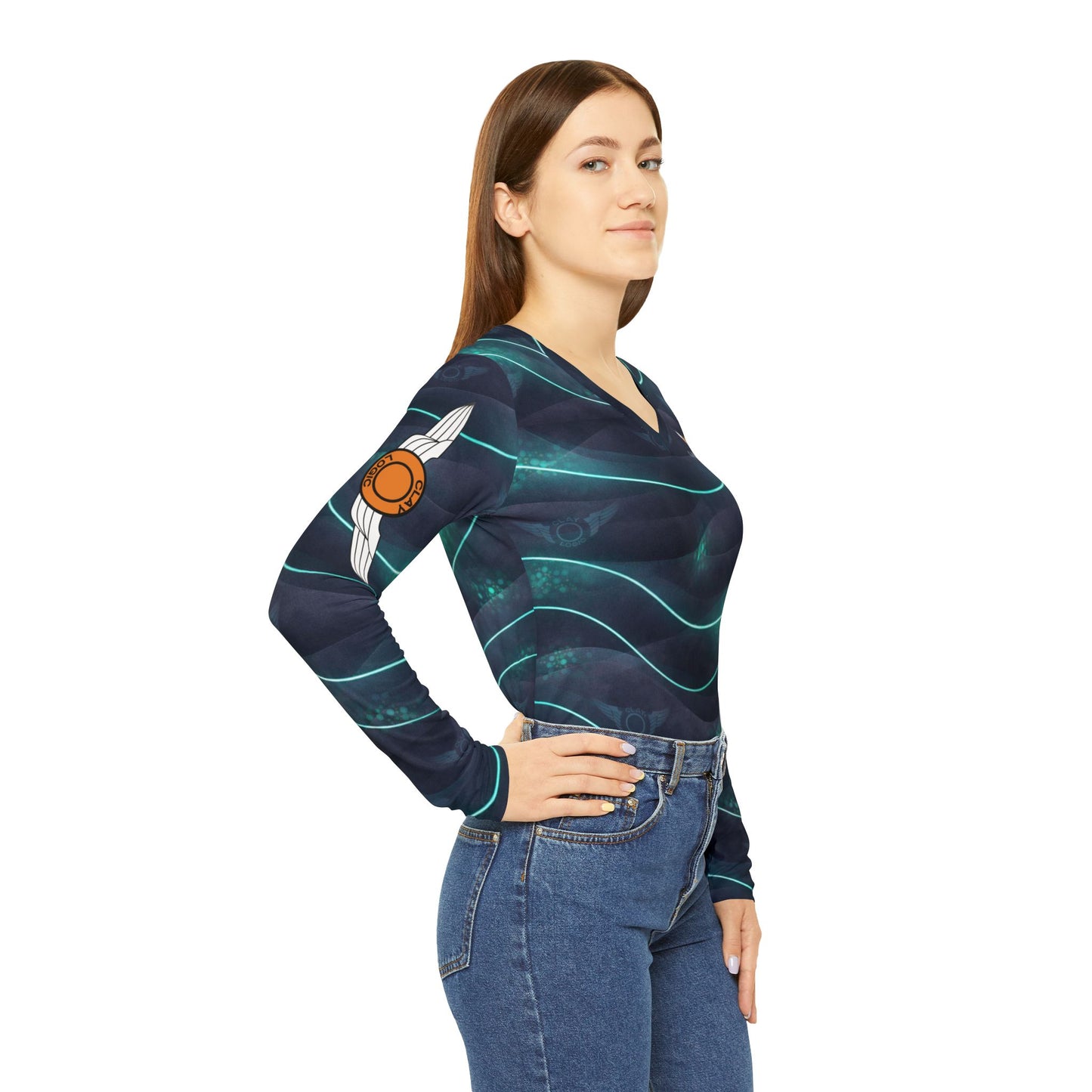 Clay Logic FlowState V Neck Tee
