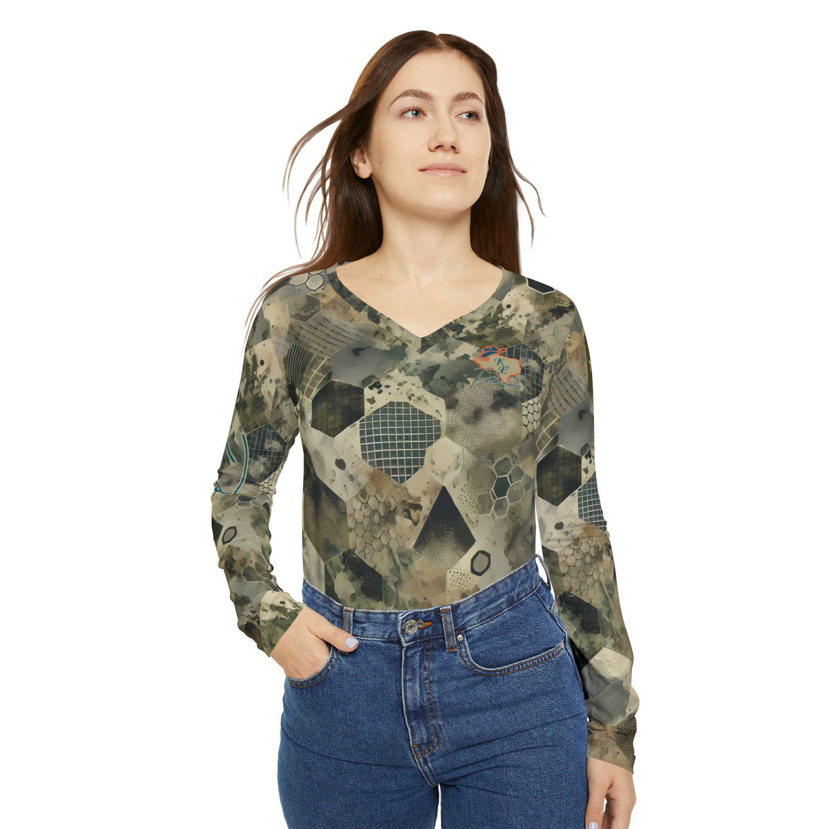 KE Retrievers Women's Chameleonic Cam Sun Shirt